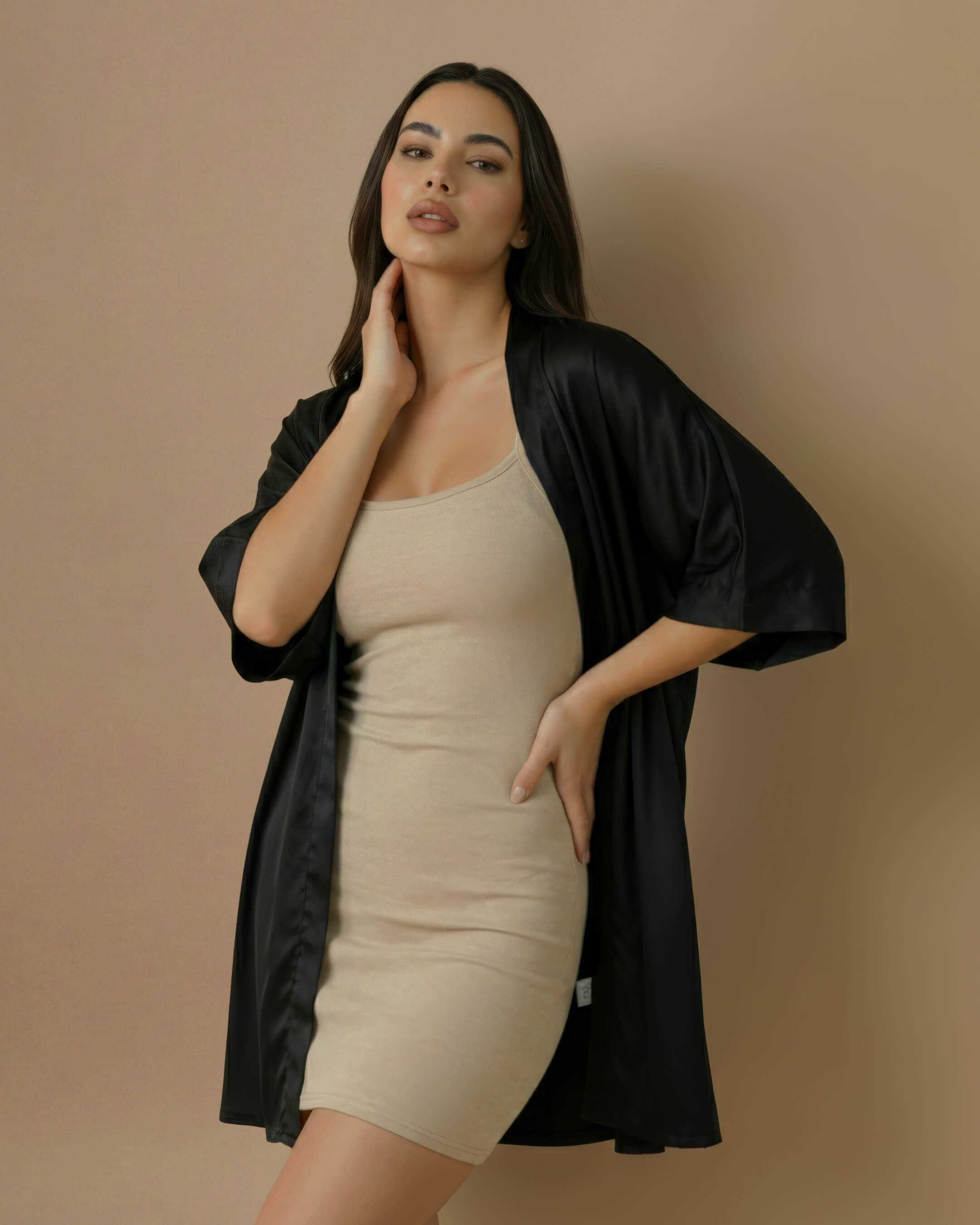 Lux Black Short Kaftan
