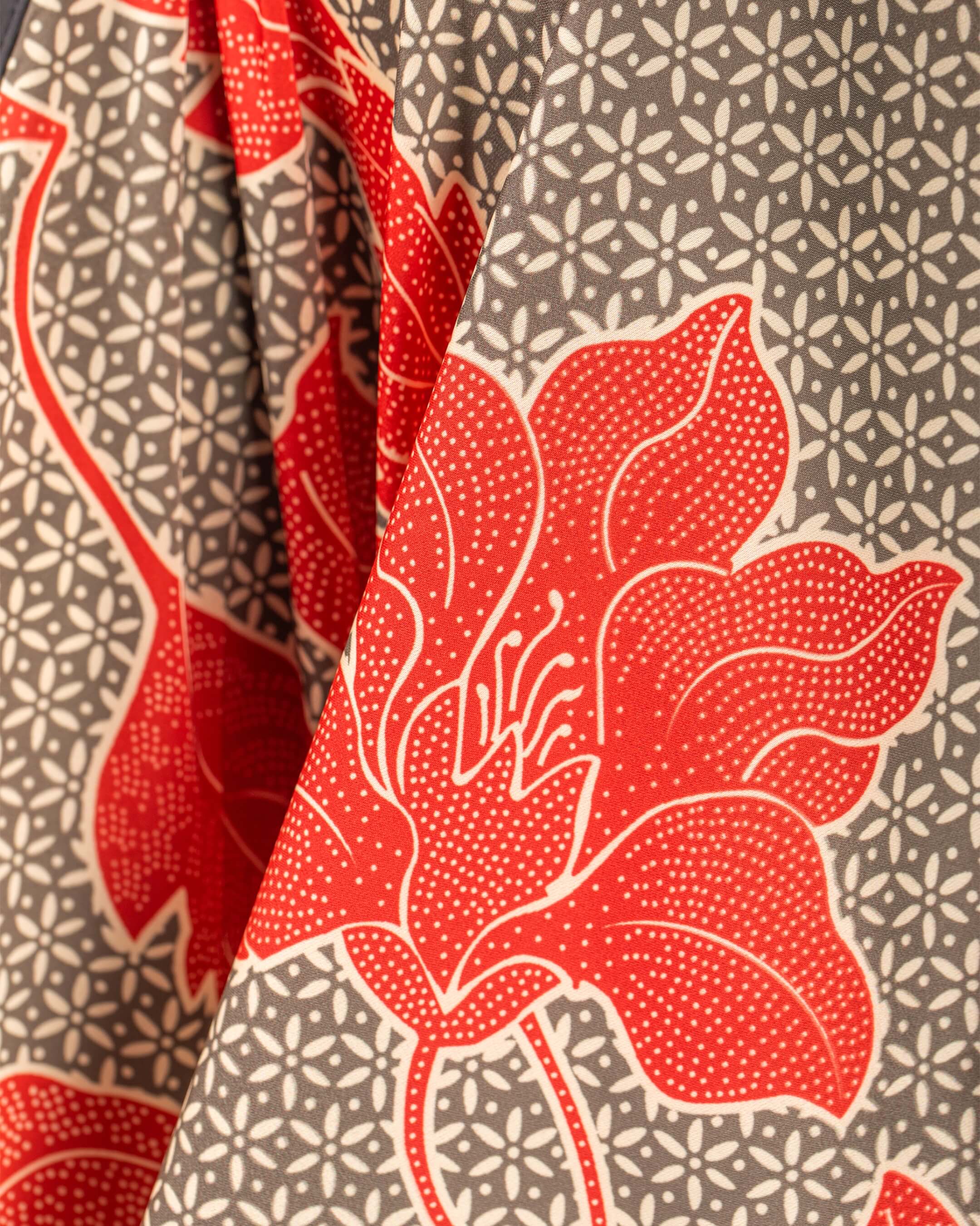 Batik Bloom Short Kaftan